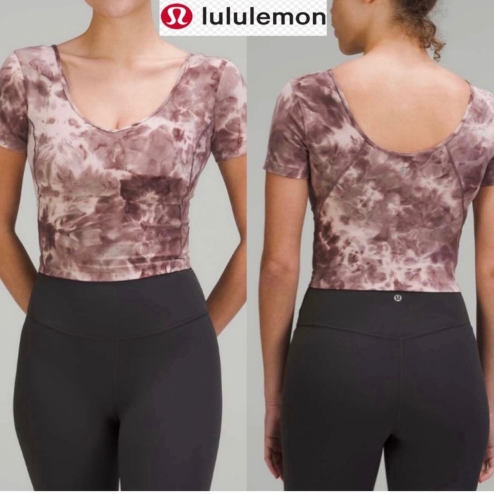 Lululemon Align Tee Crop Size 10 Large Buttery Soft Nulu
